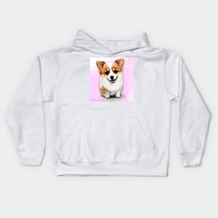 Cute Corgi Puppy Art 5Cute Corgi Puppy Art 8 Kids Hoodie